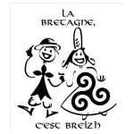 La bretagne c'est breizh autocollant adh�sif sticker logo 317 - taille : 4 cm