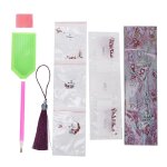 Bricolage en forme de diamant peinture marque - page tour de fer motif enfants cadeau avec pompon