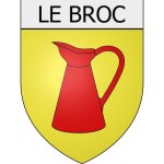Le broc 06 ville stickers blason autocollant adh�sif - taille : 12 cm