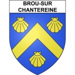 Brou - sur - chantereine 77 ville sticker blason ecusson autocollant adh�sif - taille : 8 cm