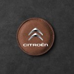 Brun - dessous de verre de voiture antidrapant, accessoires de style d'insigne pour cristaux en c1 c3 ...