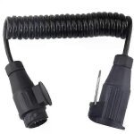 C�ble d'extension de remorque en spirale a 13 broches 200cm pour camion de caravane de