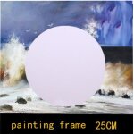 Cadre photo en bois pour bricolage, panneau rond en toile acrylique, peinture a l'huile 1 / 3, etudiant ... Cadre photo en bois pour bricolage, panneau rond en toile acrylique, peinture a l'huile 1 / 3, etudiant ...