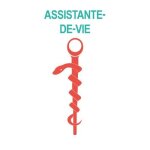 Caduc�e assistante - de - vie logo 531 sticker autocollant