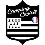 Camping cariste bretagne - 15x11. 2cm - sticker / autocollant