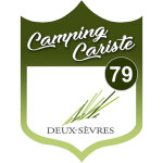 Campingcariste deux - s�vres 79 - 15x11. 2cm - sticker / autocollant