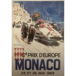 Carte postale - monaco - monaco - grand prix 1963 - beligond - 10x15cm
