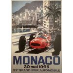 Carte postale - monaco - grand prix 1965 - mickael turner - 10x15cm