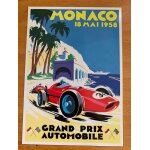 Carte postale - monaco grand prix automobile - 1958 - 10x15cm
