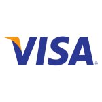Paiement carte visa accept� - 10x6cm - sticker / autocollant