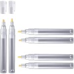 Caypp - lot de 6marqueurs de peinture vierges rechargeables vides, marqueurs graffitis a pointe fine, ...