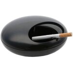Cendrier galet avec couvercle (noir)