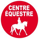 Centre equestre - 20cm - sticker / autocollant