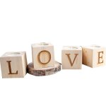 Chandelier a bougies en bois dcoratif pour mariage, restaurant, bar, fte d'anniversaire ou nol - 4 ...