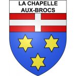 La chapelle - aux - brocs 19 ville sticker blason ecusson autocollant adhsif - taille : 8 cm