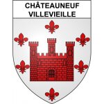 Ch�teauneuf - villevieille 06 ville sticker blason ecusson autocollant adh�sif - taille : 17 cm