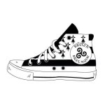 Chaussure bretagne breizh autocollant adh�sif sticker logo 942 - taille : 8 cm