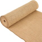 Chemin de table toile de jute naturel 30cmx5m bords cousus pour mariage, dcoration, ftes