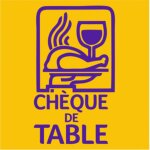 Ch�que de table accept� - 20x20cm - sticker / autocollant