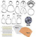 Clay cutters shapes stainless steel earring making clay cutter kits