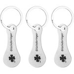 Clés pour caddie universel porte, lot de 3 jeton pour caddie de courses, extracteurs de caddie en acier ... Clés pour caddie universel porte, lot de 3 jeton pour caddie de courses, extracteurs de caddie en acier ...