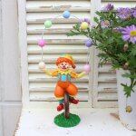 Clown figurine acrobatie rsine dcorative petite statue pour le bureau du