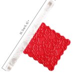 Coeur rouge - lychee life rouleau a pâtisserie transparent en acrylique, motif ondulé, outils en argile ... Coeur rouge - lychee life rouleau a pâtisserie transparent en acrylique, motif ondulé, outils en argile ...