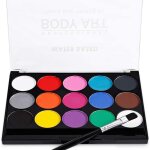 Coffret 12 coffrets de maquillage palette de maquillage enfant avec pinceau