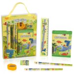 Coffret cadeau de papeterie, gomme, taille - pice, portefeuille, rgle, crayon, sacs de fte pour enfants, ...