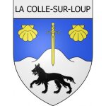 La colle - sur - loup 06 ville stickers blason autocollant adh�sif - taille : 8 cm