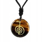 Collier pendentif cho ku rei diy bracelet boucle d'oreille chane pendentif noir jaune