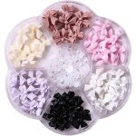 Color arc ongles rivets strass cristal 3d rsine arc ongle charme ensemble pour conception d'ongles ...