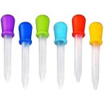 Compte - gouttes liquides set de 8 , pipettes en plastique en silicone moule de transfert enfants arts ...