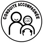 Conduite accompagn�e ado concentr� - 15cm - sticker / autocollant
