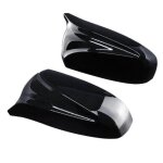 Pour coques de rétroviseurs latéraux bmw noir brillant gauche + droite Pour coques de rétroviseurs latéraux bmw noir brillant gauche + droite