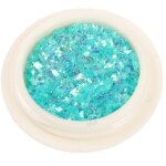 Coquille d'ongle paillete, ?uf de caille irrgulier, paillettes laser, poudre de sucre noir, dcoration ...