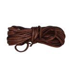 Corde de velours doublesided nylon scintillant pour collier et bracelet bricolage 5 mtres (marron)