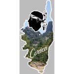 Corsica le trou de la bombe - 5x2, 3cm - sticker / autocollant
