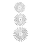 La coupe de fleurs meurt en relief modles de dcoupe en relief pour la fabrication de cartes