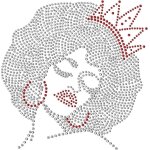 Couronne reine strass transferts fer sur des transferts bling cristal transparent strass modle pour ...