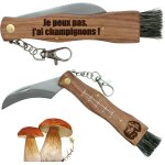 Couteau personnalis avec brosse - couteau multifonctions pour ramasser champignons et cpes, accessoire ...