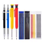 Crayons charpentier mcaniques - 4 pcs crayon charpentier solide avec 40 pcs recharges taille - crayon ...