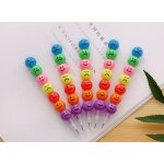 Crayons de couleur dessin anim smiley, expression du visage, gourde bonbon, stylo pour enfants etudiants, ...