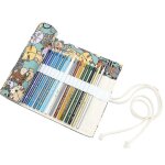 Crayons de couleur crayons de couleur rouleau etui crayon color rangement toile wrap support crayons ...