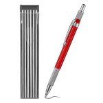 Crayon de soudeurs avec 12pcs recharges, marqueur en m�tal, crayon de soudure m�canique, tuyauteurs, ...