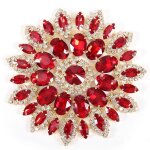 Cristal verre strass décoration bricolage vêtements femmes accessoires 11cm (base dorée rouge) Cristal verre strass décoration bricolage vêtements femmes accessoires 11cm (base dorée rouge)