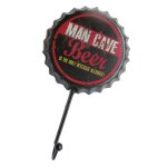 Crochet patere man cave beer 18x10cm high deco cuisine