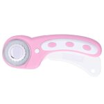 Cutter rotatif poign�e squeeze patchwork quilting couture diy couteau de coupe en cuir rond 45mm (rose) ...