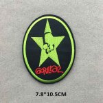 Danemark ges de vtements de groupe rock, appliques brodes, musique punk, strihear pour vtements, veste, ...