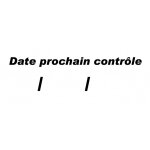 Date prochain contr�le - 15x6cm - sticker / autocollant